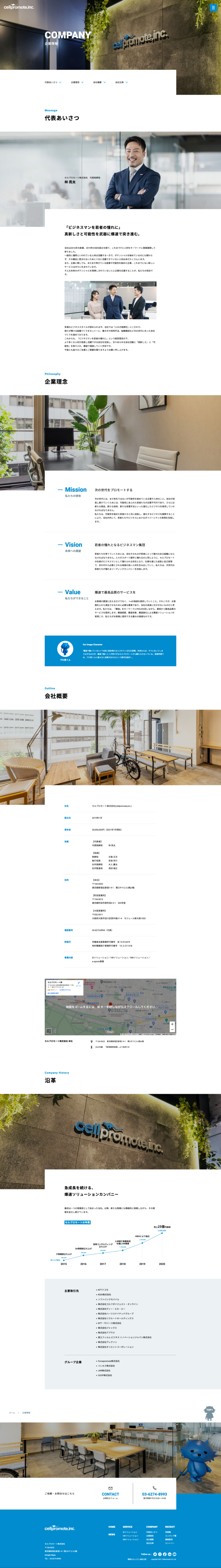セルプロモート株式会社コーポレートサイト／企業情報