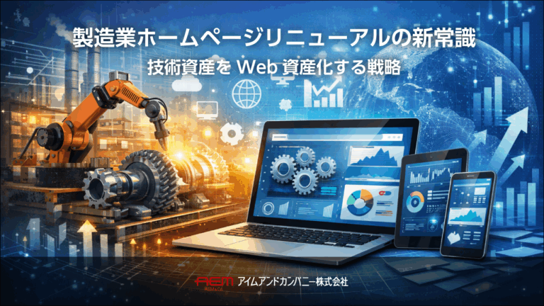 製造業ホームページリニューアルの新常識｜技術資産をWeb資産化する戦略