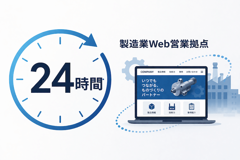 24時間稼働する「最強のWeb営業拠点」イメージ