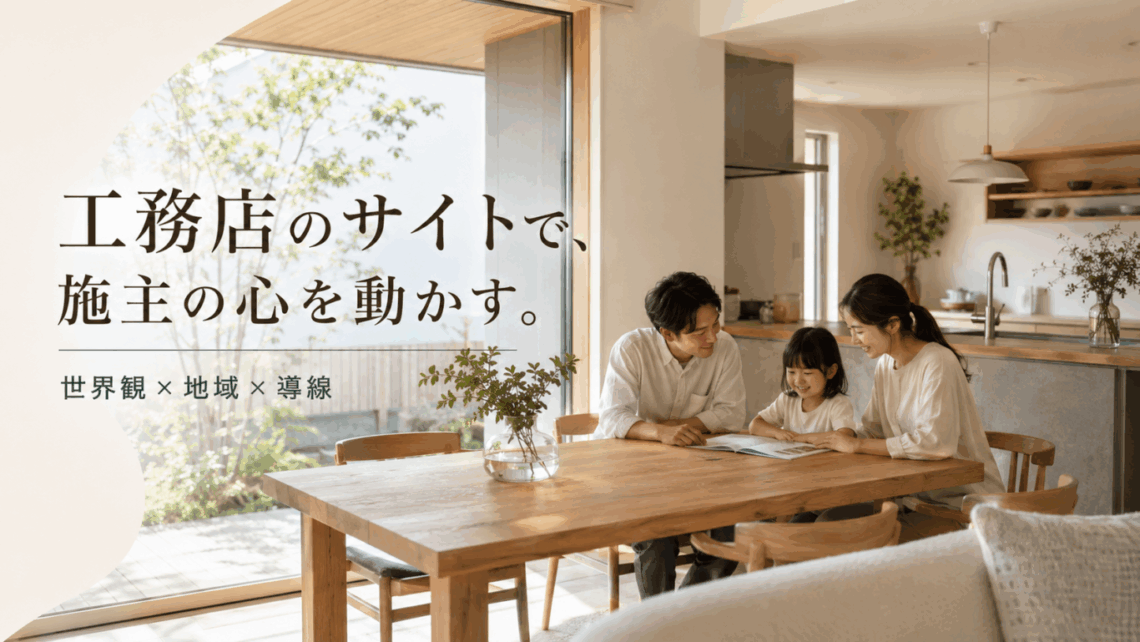 工務店のホームページ制作|施主に選ばれ集客につながる設計のイメージ