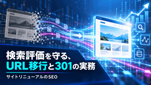 サイトリニューアルで検索評価を守る、URL移行と301リダイレクトの実務の解説